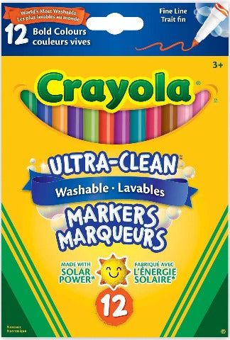 Crayola Ultra-Clean Bold Fine Line Markers - Treasure Island Toys