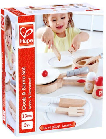 Hape Pretend Cook & Serve Set - Treasure Island Toys