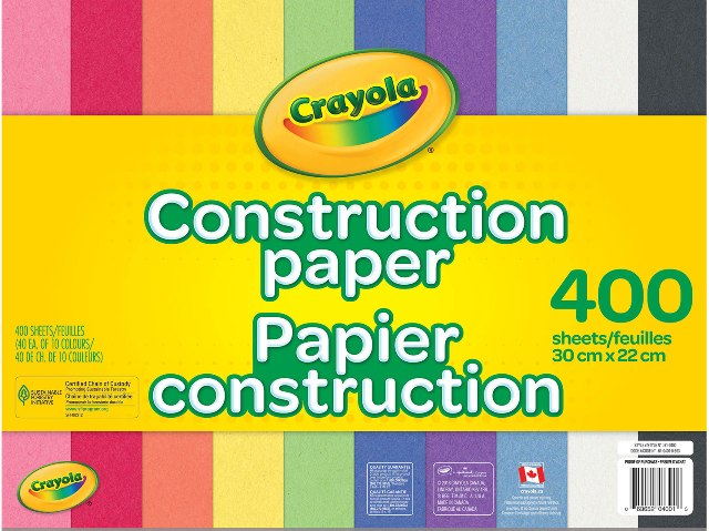 Crayola Paper Construction Pad 400 Sheets - Treasure Island Toys