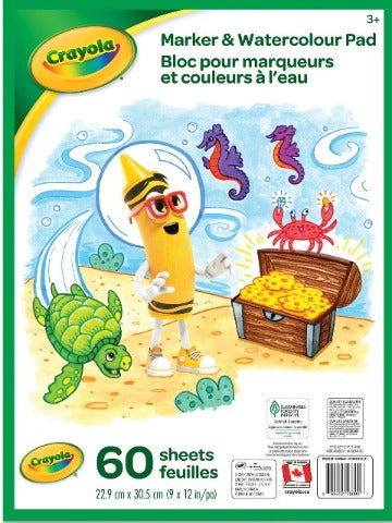 Crayola Paper Marker & Watercolour Pad - Treasure Island Toys