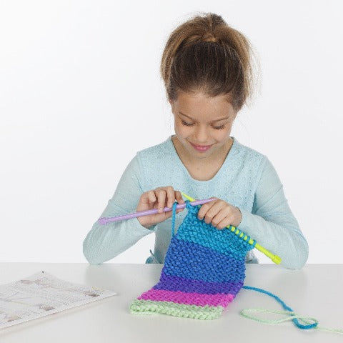 Creativity for Kids Learn to Knit Pocket Scarf - Treasure Island Toys