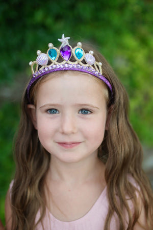 Great Pretenders Skirt - Mermaid Glimmer with Tiara, Lilac/Blue - Treasure Island Toys