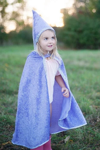 Great Pretenders Cape - Diamond Sparkle Lilac, Size 5-7 - Treasure Island Toys