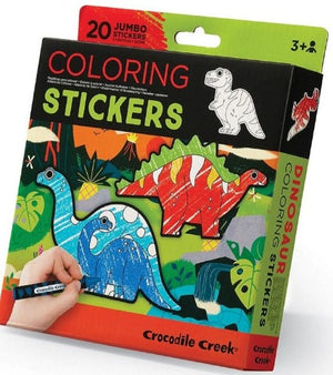 Crocodile Creek Colouring Stickers Dinosaur - Treasure Island Toys