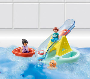 Playmobil 1.2.3 Aqua Bathing Island with Water Slide - Treasure Island Toys