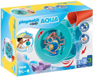 Playmobil 1.2.3 Aqua Water Wheel with Baby Shark - Treasure Island Toys