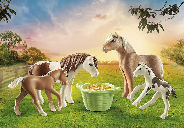 Playmobil Country Icelandic Ponies with Foals - Treasure Island Toys