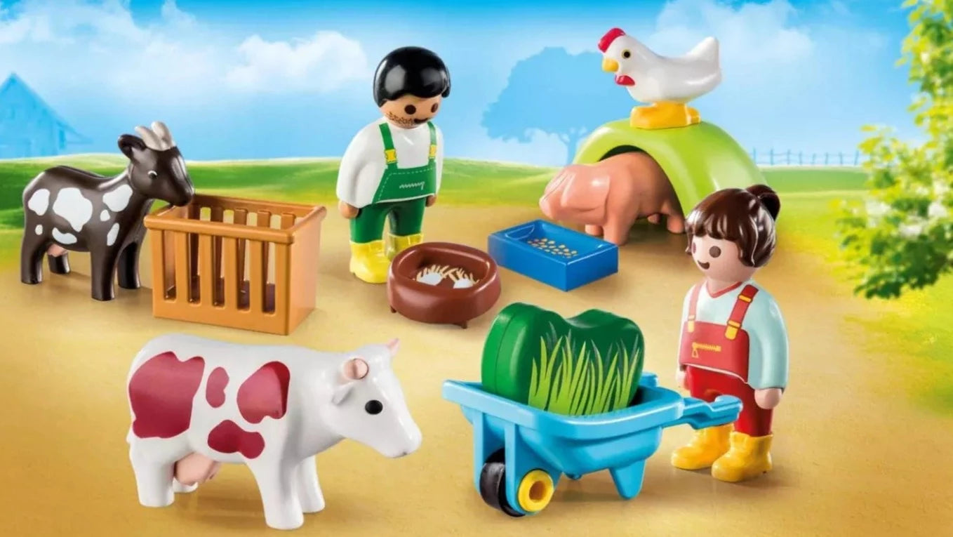 Playmobil 1.2.3 Play Fun on the Farm - Treasure Island Toys
