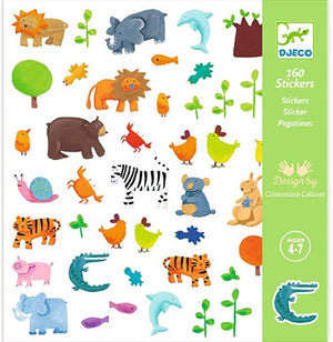 Djeco Art - Stickers Animals - Treasure Island Toys