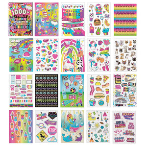 Fashion Angels 1000+ Totally Rainbow Stickers - Treasure Island Toys
