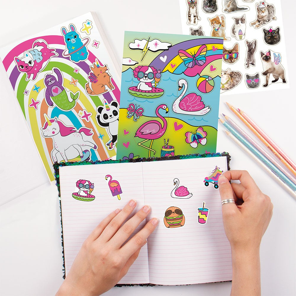 Fashion Angels 1000+ Totally Rainbow Stickers - Treasure Island Toys