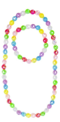 Great Pretenders Fashion - Colour Me Rainbow Necklace & Bracelet Set - Treasure Island Toys