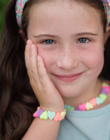 Great Pretenders Fashion - Sweet Tart Heart Necklace & Bracelet Set - Treasure Island Toys