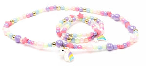 Great Pretenders Fashion - Cheerful Starry Unicorn Necklace & Bracelet Set - Treasure Island Toys