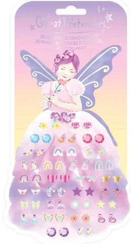 Great Pretenders Fashion - Butterfly Fairy Triana Sticker Earrings - Treasure Island Toys