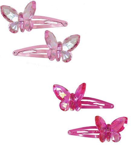 Great Pretenders Fashion - Fancy Flutter Butterfly Hairclips - Treasure Island Toys