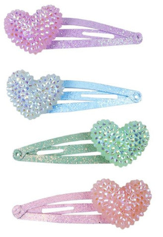 Great Pretenders Fashion - Sparkle Heart Bobble Hairclips - Treasure Island Toys