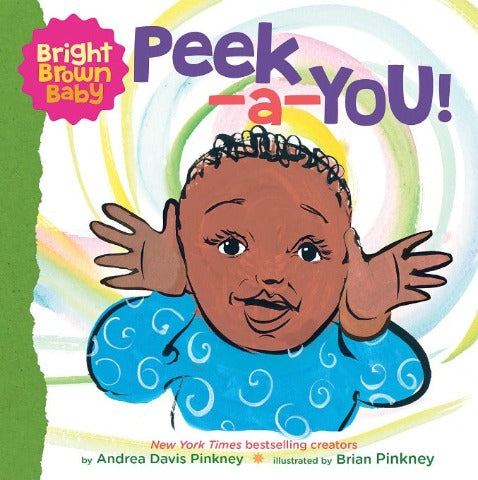 A Bright Brown Baby Board Book - Peek-a-You! - Treasure Island Toys