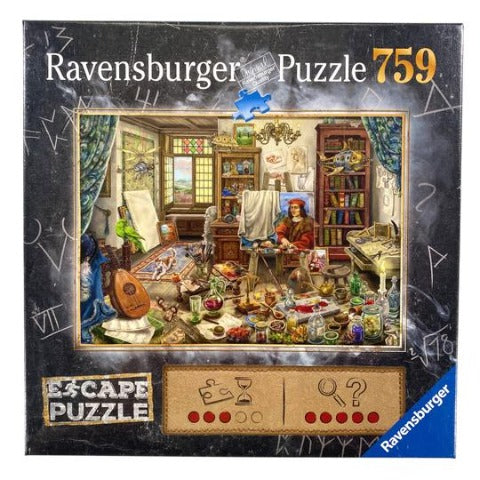 Ravensburger Puzzle Escape 759 Piece, The Artist's Studio - Treasure Island Toys