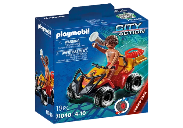 Playmobil Promo Pack City Action Quad Beach Patrol | Treasure