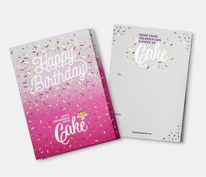 InstaCake Cake in a Card - Happy Birthday Pink, Chocolate - Treasure Island Toys