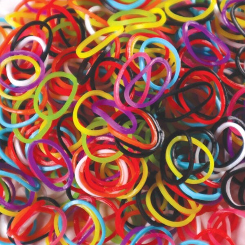 Rainbow Loom Elastics - Mixed Refills - Treasure Island Toys