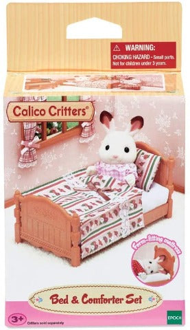 Calico Critters Furniture - Bed and Comforter Set - Treasure Island Toys