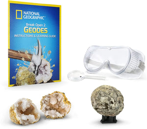 National Geographic Break Open 2 Geodes - Treasure Island Toys