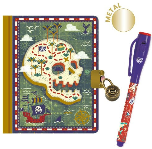 Djeco Secret Notebook - Steve - Treasure Island Toys