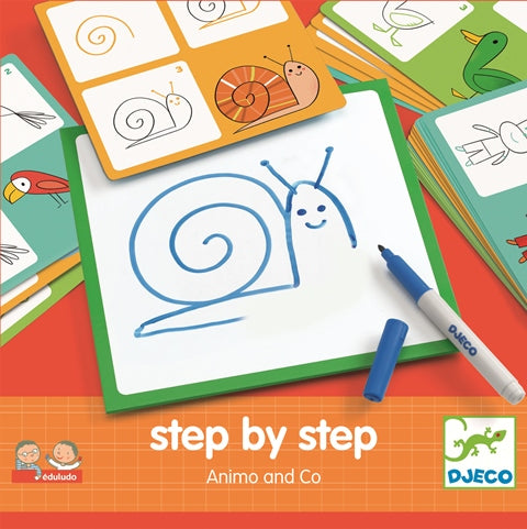 Djeco Art Kit - Step by Step Animo & Co. - Treasure Island Toys