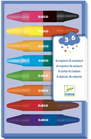 Djeco Art - Double-Ended Crayons - Treasure Island Toys