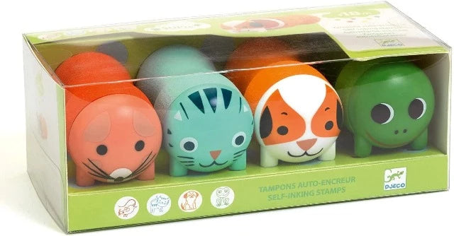 Djeco Art Kit - Self-Inking Stamps Garden Animals - Treasure Island Toys