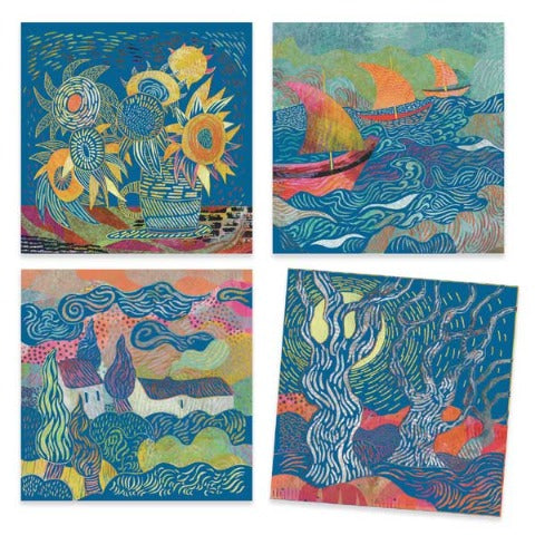 Djeco Art Kit - Inspired By Vincent Van Gogh The South - Treasure Island Toys