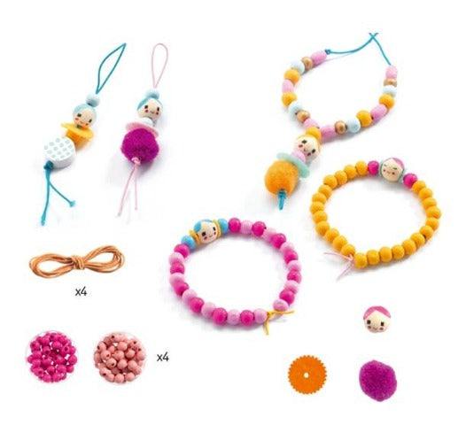 Djeco Art Kit Beads -  Beads and Figurines - Treasure Island Toys