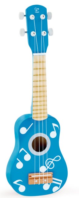 Hape Music Ukulele, Rockstar Blue - Treasure Island Toys