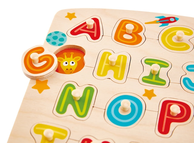 Hape Puzzle Peg Alphabet - Treasure Island Toys