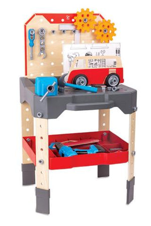 Hape Pretend Vehicle Service & Repair Workbench - Treasure Island Toys