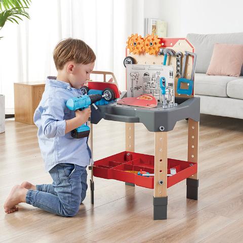 Hape Pretend Vehicle Service & Repair Workbench - Treasure Island Toys