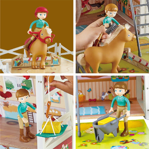 Hape Dollhouse Pony Club Ranch - Treasure Island Toys