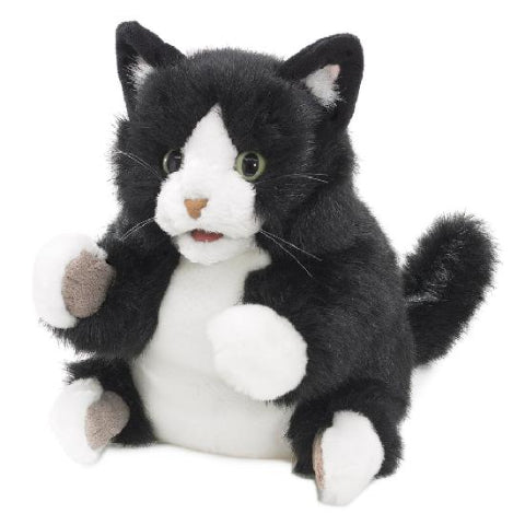 Folkmanis Puppet - Tuxedo Kitten - Treasure Island Toys