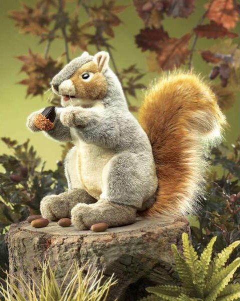 Folkmanis Puppet - Gray Squirrel - Treasure Island Toys