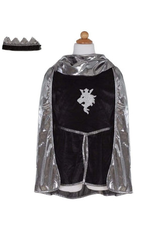 Great Pretenders Tunic with Cape - Knight Set, Silver - Treasure Island Toys