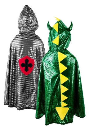 Great Pretenders Cape - Reversible Dragon/Knight - Treasure Island Toys