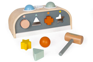 Janod - Sweet Cocoon Tap Tap and Shape Sorter - Treasure Island Toys