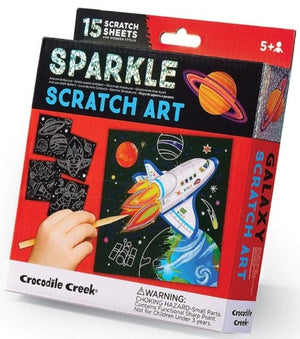 Crocodile Creek Sparkle Scratch Art Galaxy - Treasure Island Toys
