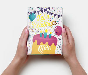 InstaCake Cake in a Card - Let's Celebrate, Vanilla - Treasure Island Toys