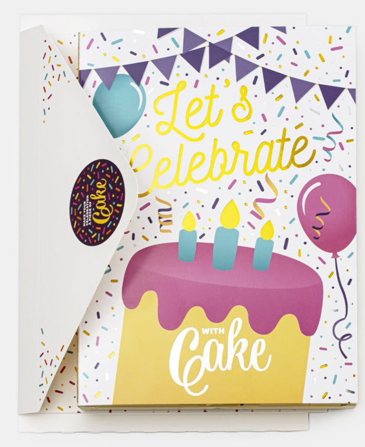 InstaCake Cake in a Card - Let's Celebrate, Vanilla - Treasure Island Toys