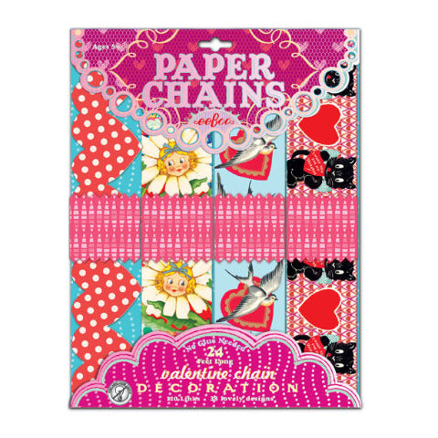 Eeboo Art - Paper Chains Valentines - Treasure Island Toys