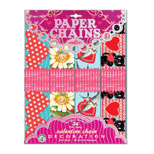 Eeboo Art - Paper Chains Valentines - Treasure Island Toys