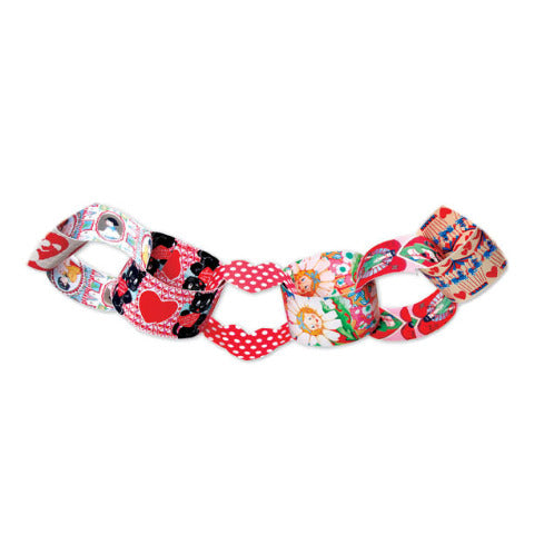 Eeboo Art - Paper Chains Valentines - Treasure Island Toys